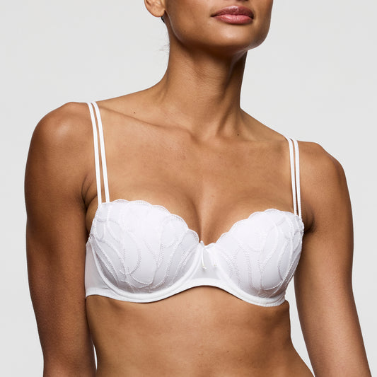 Marie Jo Heleen Padded Balcony Bra In White