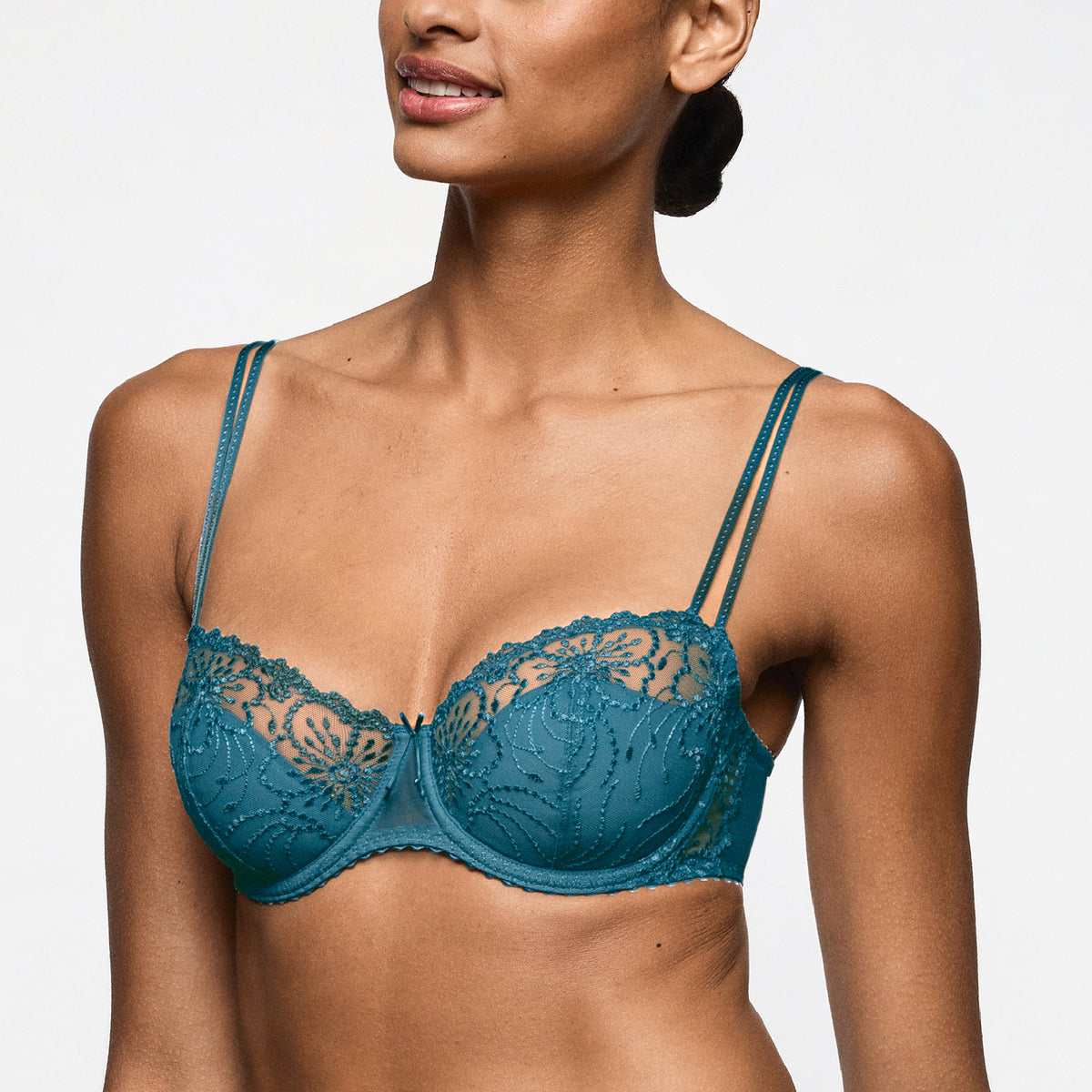 Marie Jo Jane Half Padded Balcony Bra In Peacock