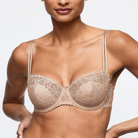 Marie Jo Jane Half Padded Balcony Bra In Sand