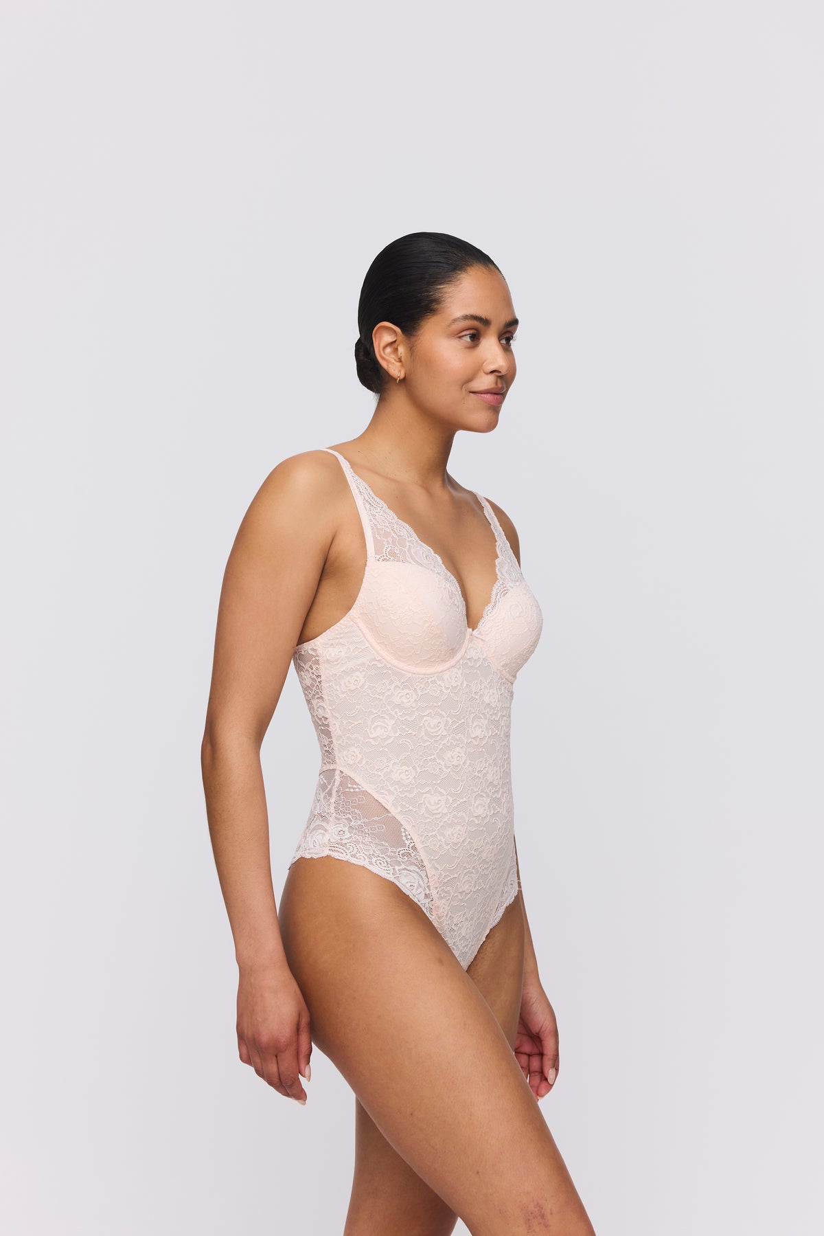 Marie Jo Cyrile Padded Plunge Body In Crystal Pink