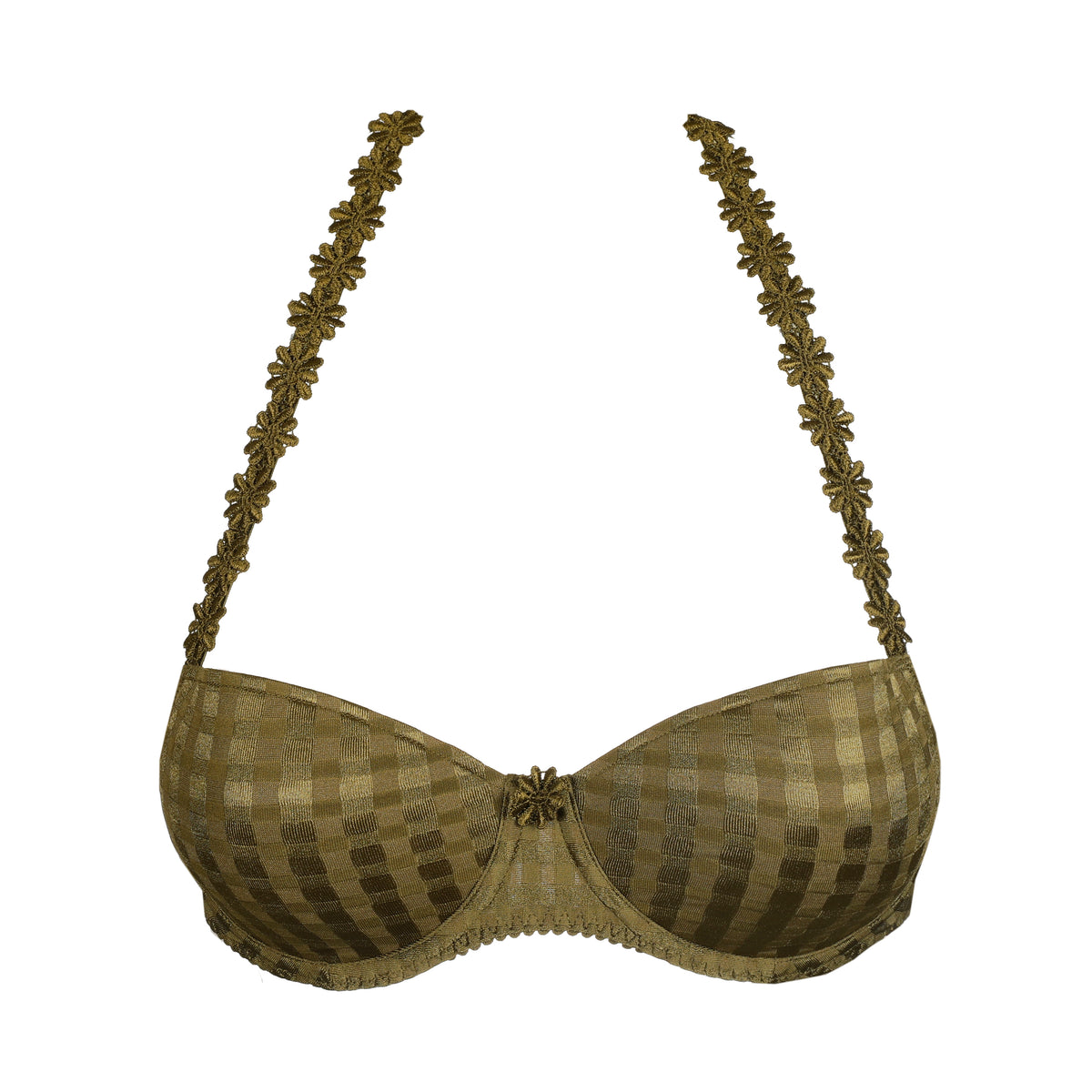 Marie Jo Avero Padded Balcony Bra In Olive