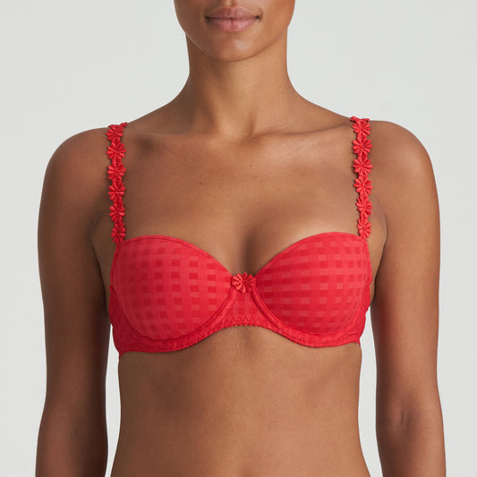 Marie Jo Avero Padded Balcony Bra In Scarlet