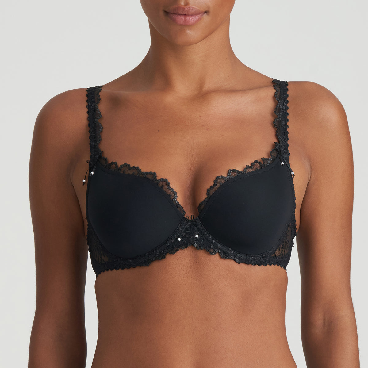 Marie Jo Jane Padded Bra Heartshape In Black