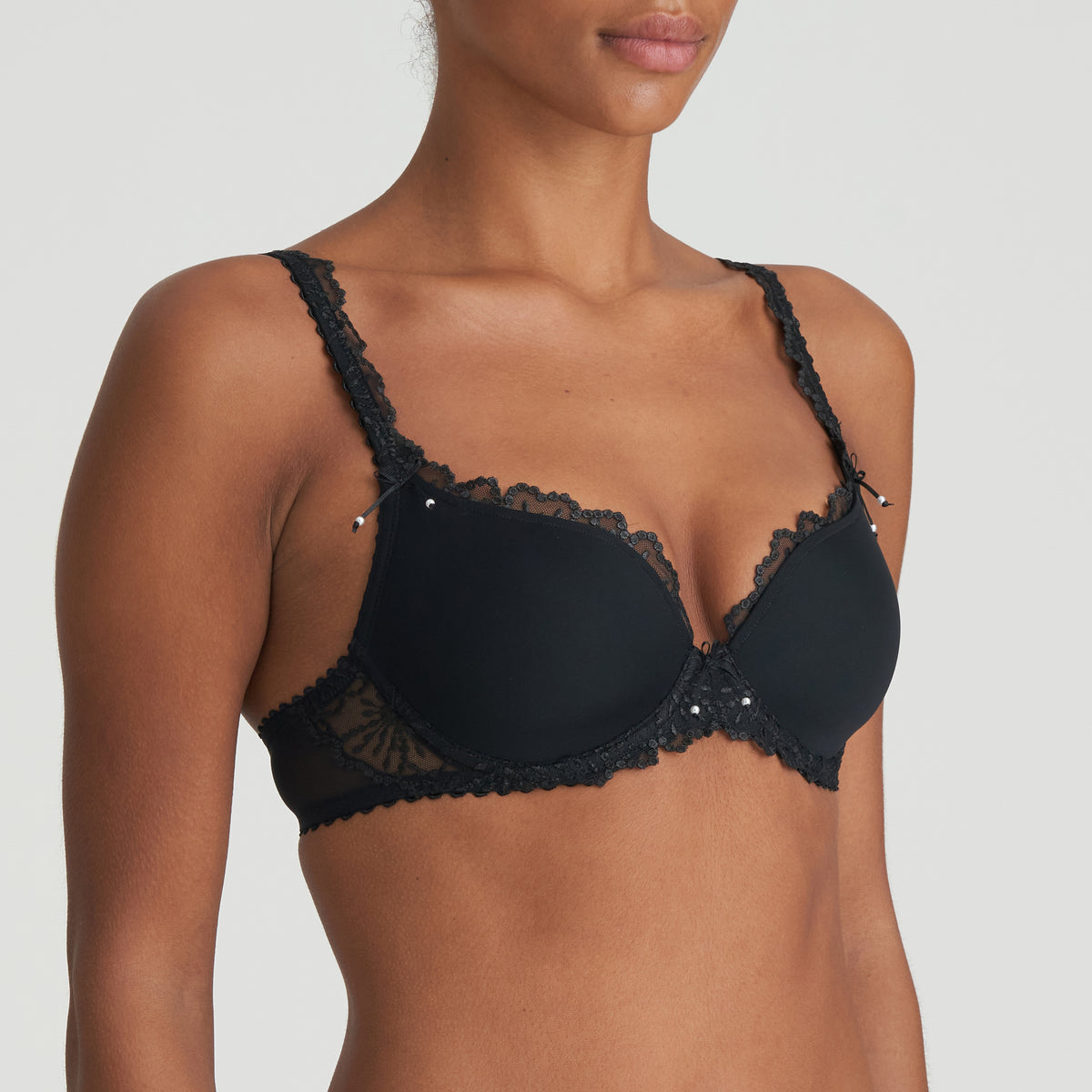 Marie Jo Jane Padded Bra Heartshape In Black