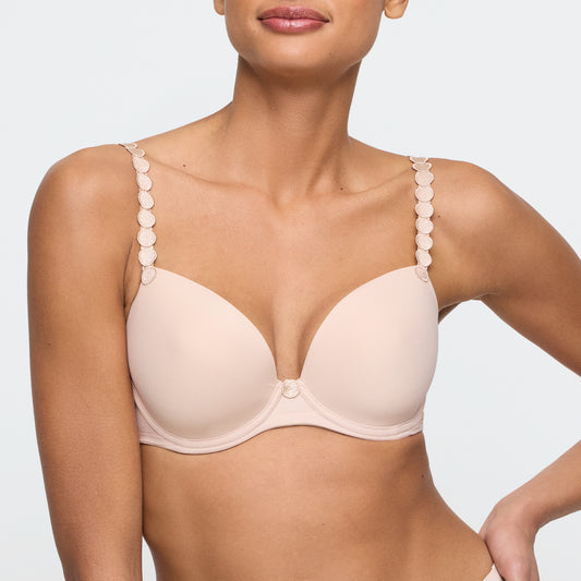 Marie Jo Tom Padded Plunge Bra In Caffé Latte