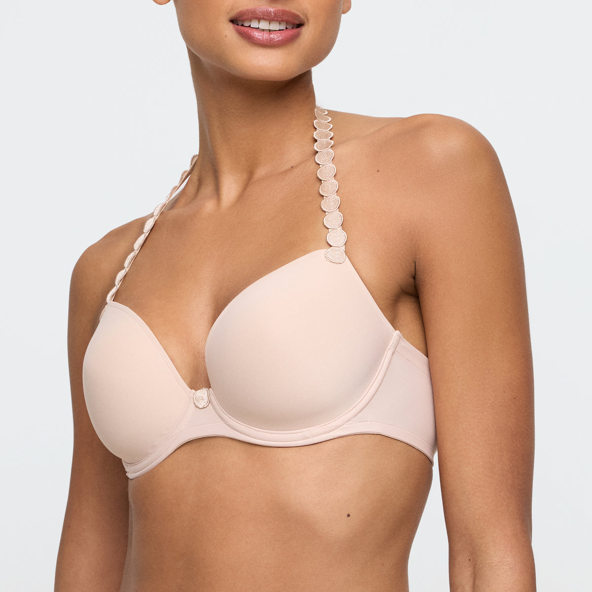 Marie Jo Tom Padded Plunge Bra In Caffé Latte