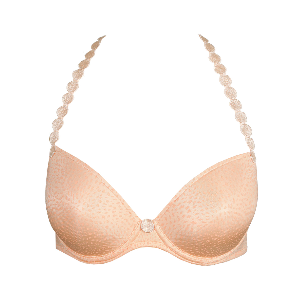 Marie Jo Tom Padded Plunge Bra In Peach Whisper