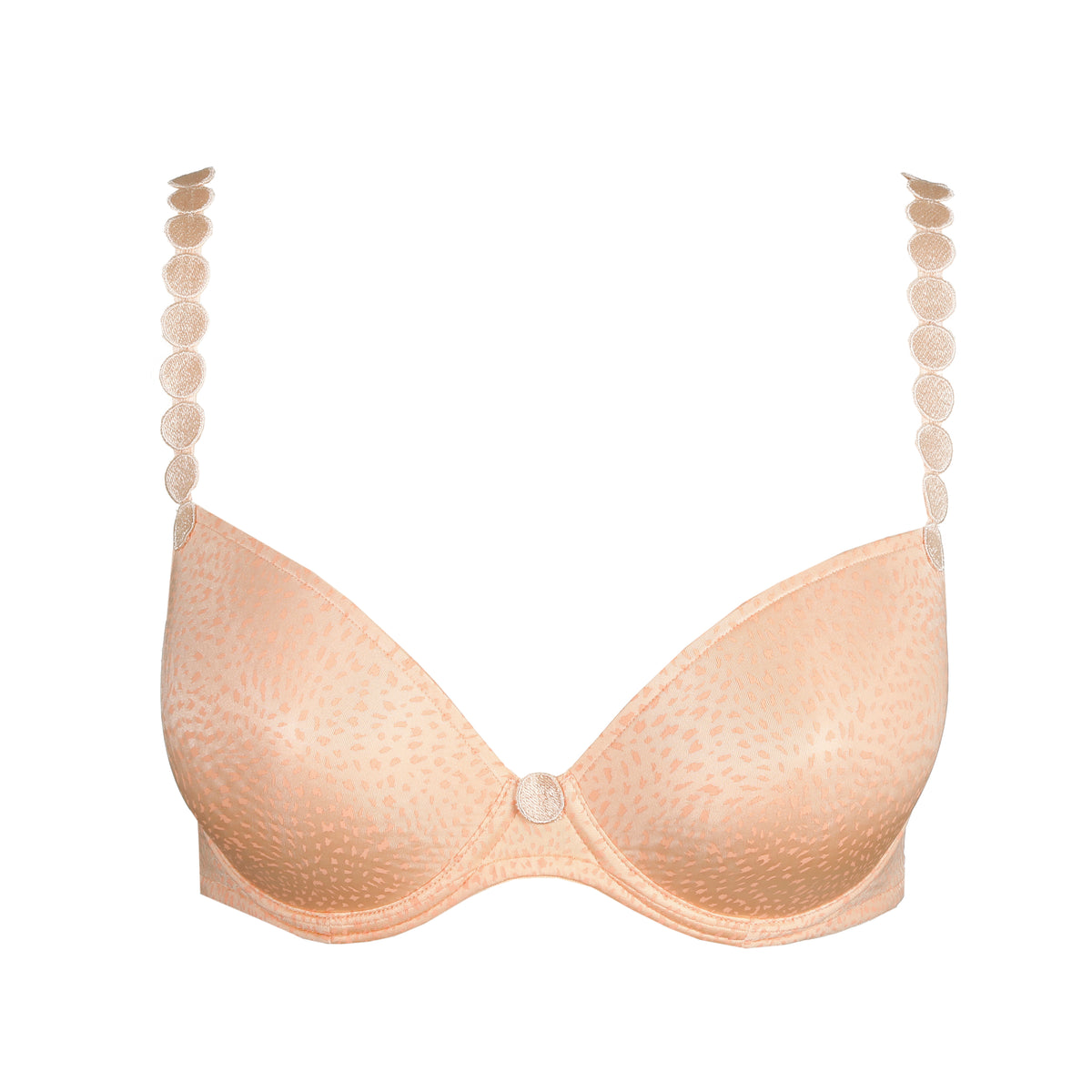 Marie Jo Tom Padded Plunge Bra In Peach Whisper
