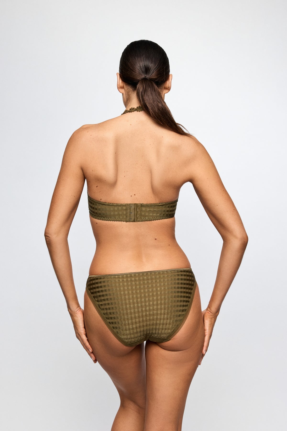 Marie Jo Avero Padded Balcony Bra In Olive