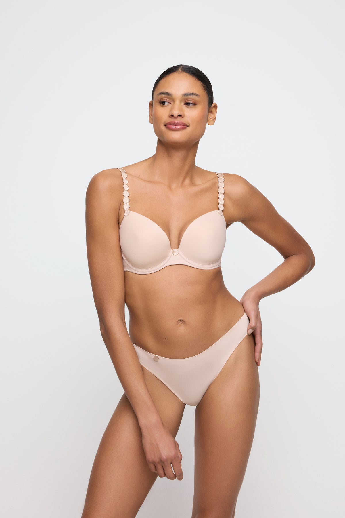 Marie Jo Tom Padded Plunge Bra In Caffé Latte