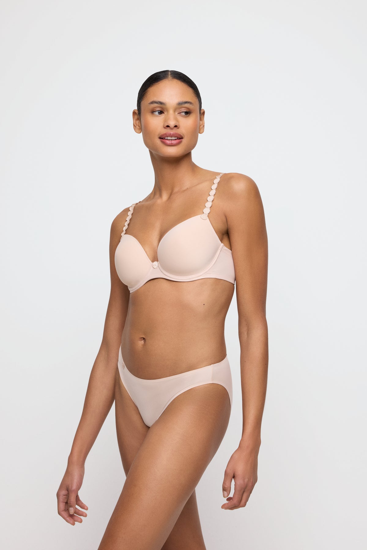 Marie Jo Tom Padded Plunge Bra In Caffé Latte
