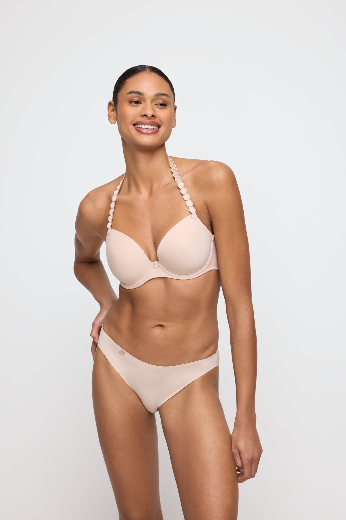 Marie Jo Tom Padded Plunge Bra In Caffé Latte