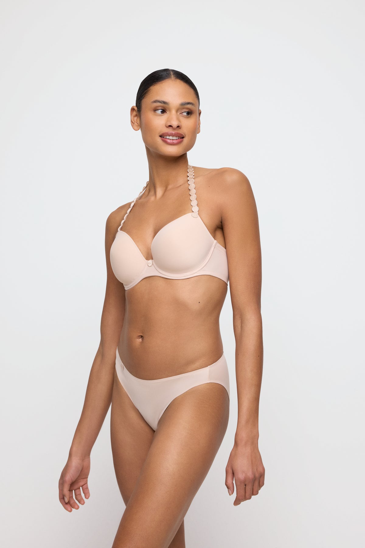 Marie Jo Tom Padded Plunge Bra In Caffé Latte