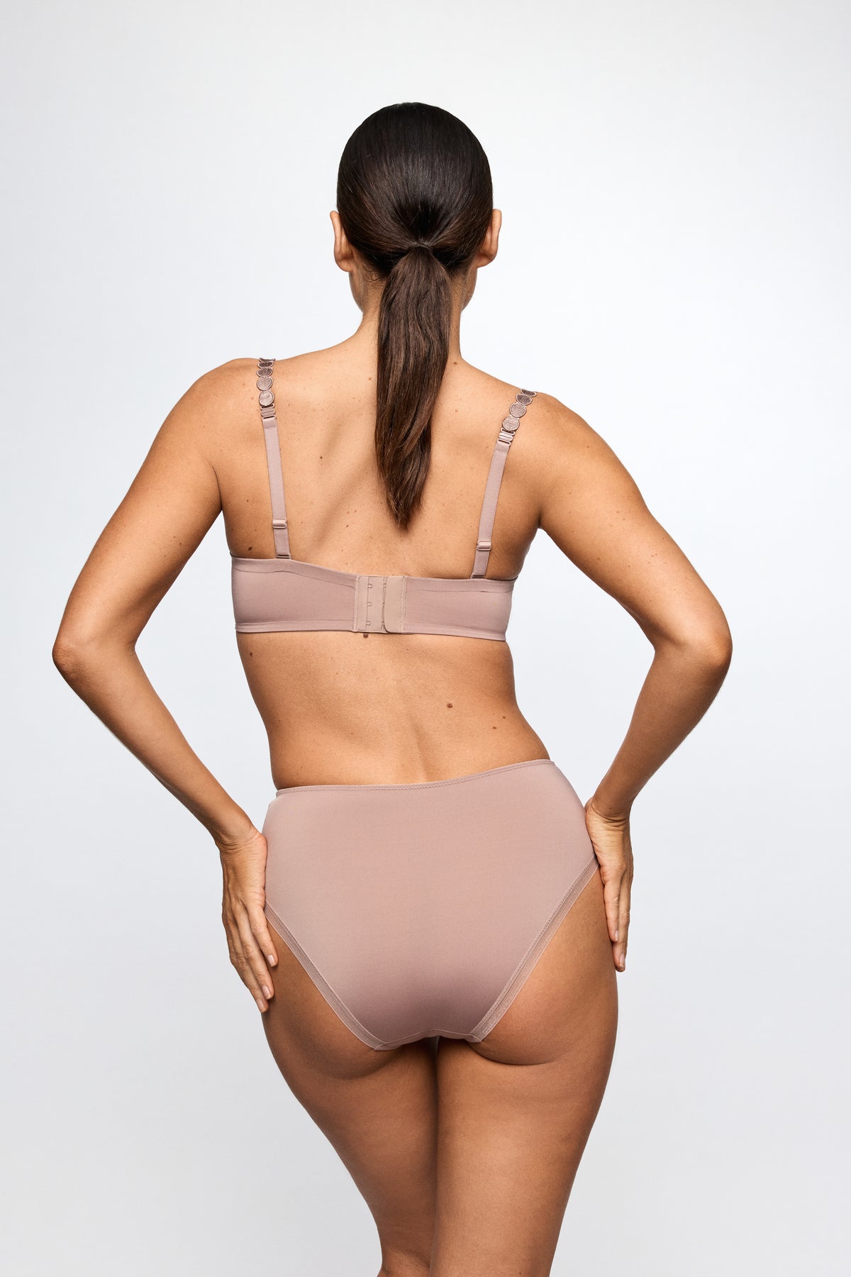 Marie Jo Tom Padded Plunge Bra In Cosmetic