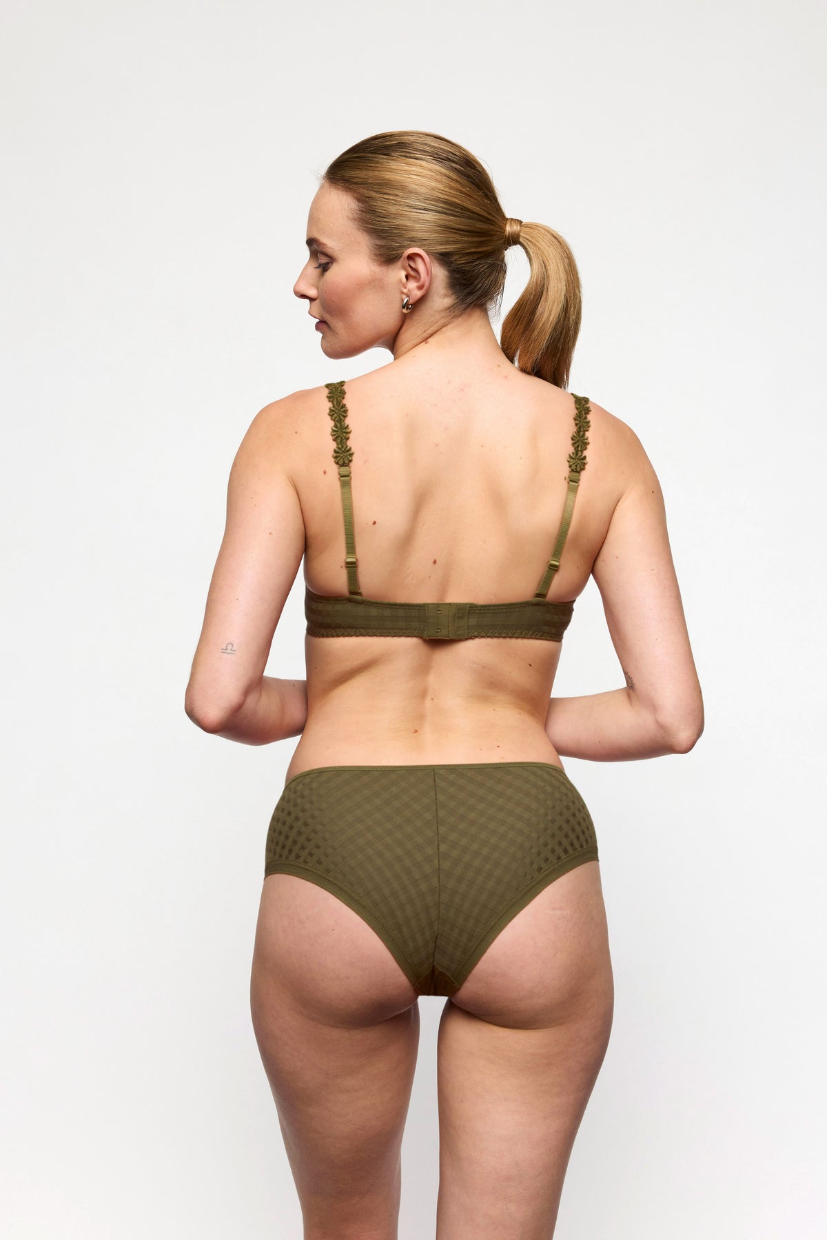 Marie Jo Avero Padded Balcony Bra In Olive