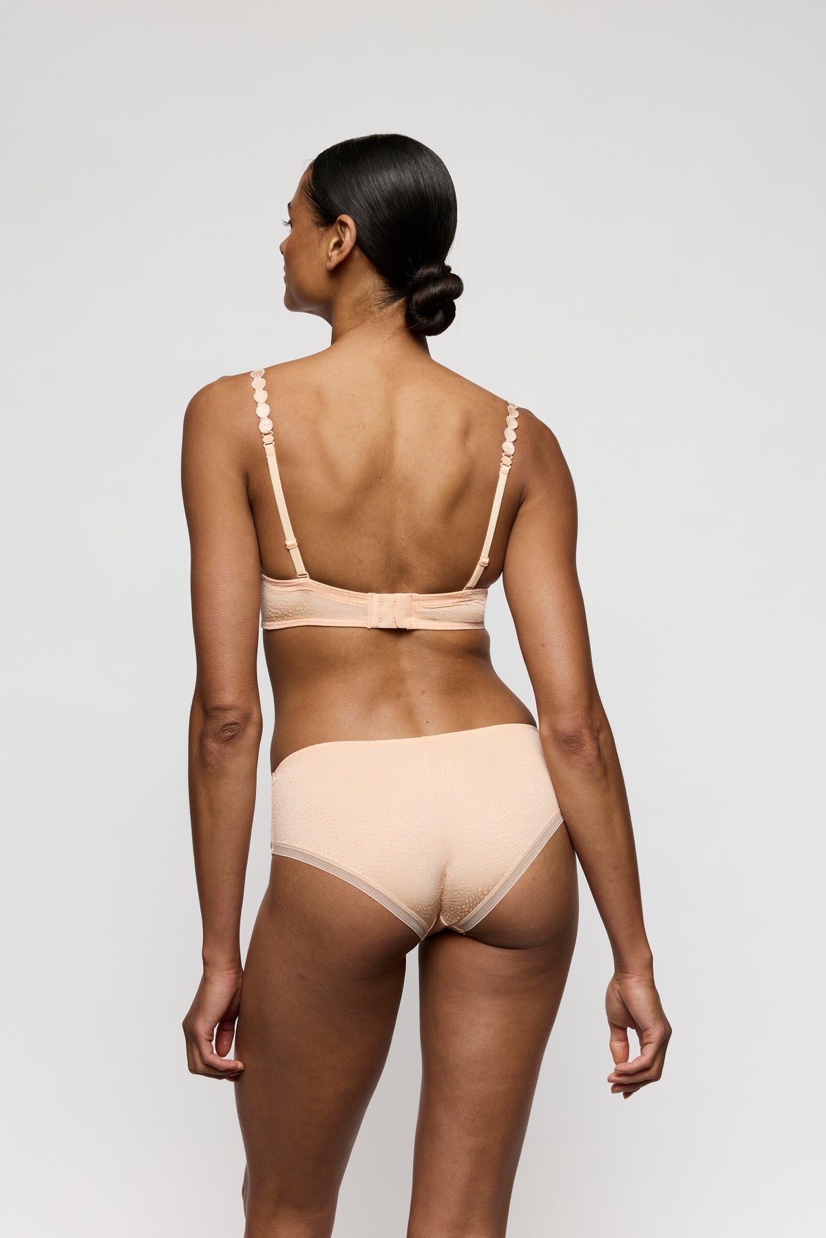 Marie Jo Tom Padded Plunge Bra In Peach Whisper