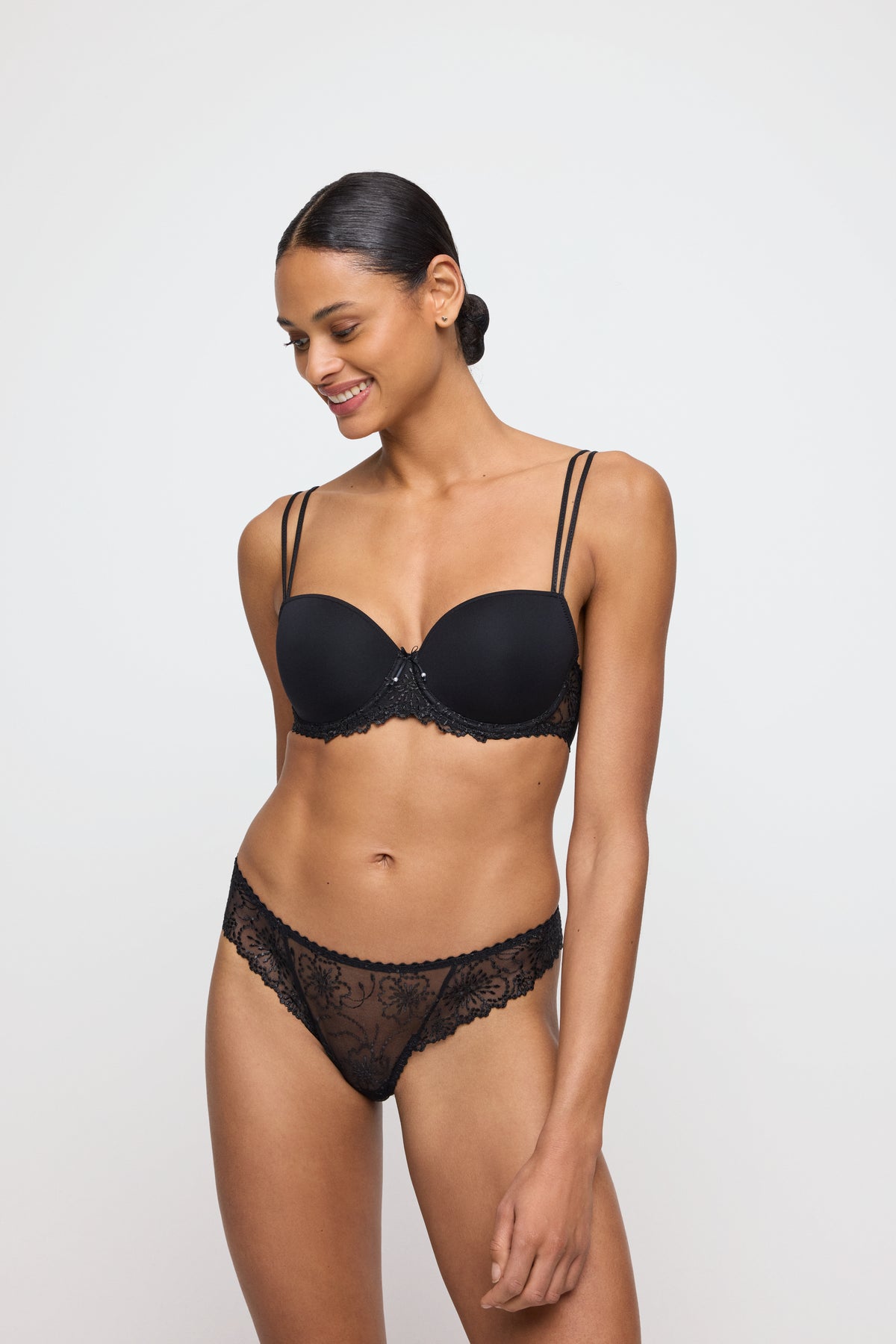 Marie Jo Jane Padded Balcony Bra In Black