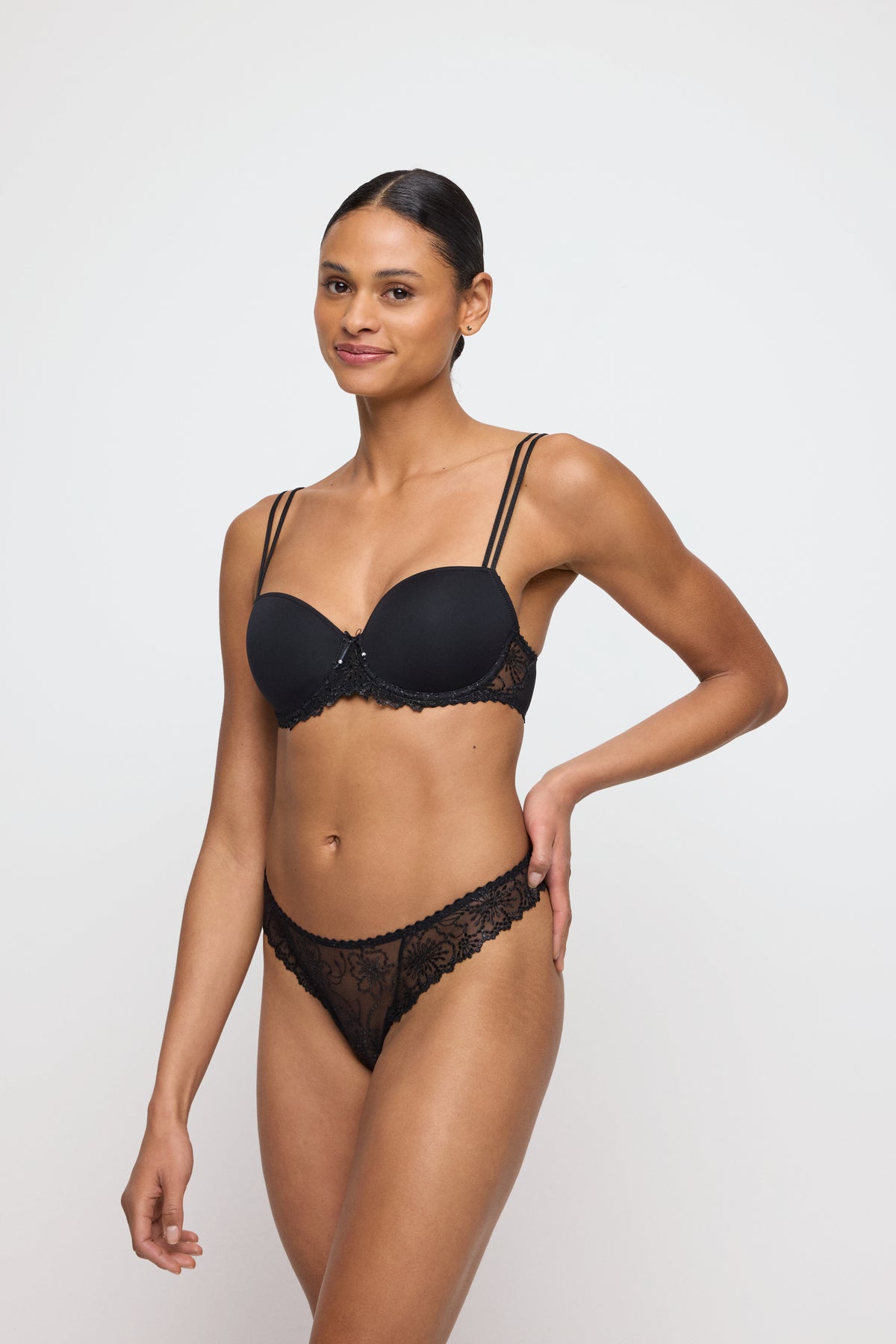 Marie Jo Jane Padded Balcony Bra In Black
