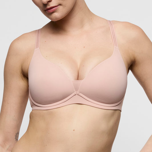 Marie Jo Louie Full Cup Bra Wireless In Powder Rose