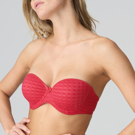 Marie Jo Avero Padded Bra Strapless In Scarlet