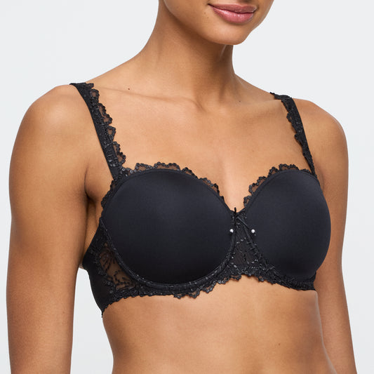 Marie Jo Jane Padded Bra Strapless In Black