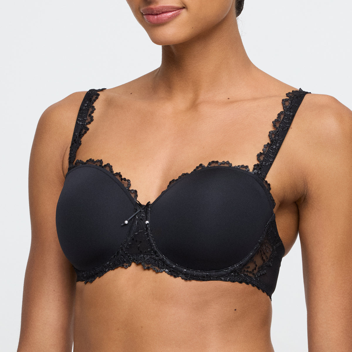Marie Jo Jane Padded Bra Strapless In Black
