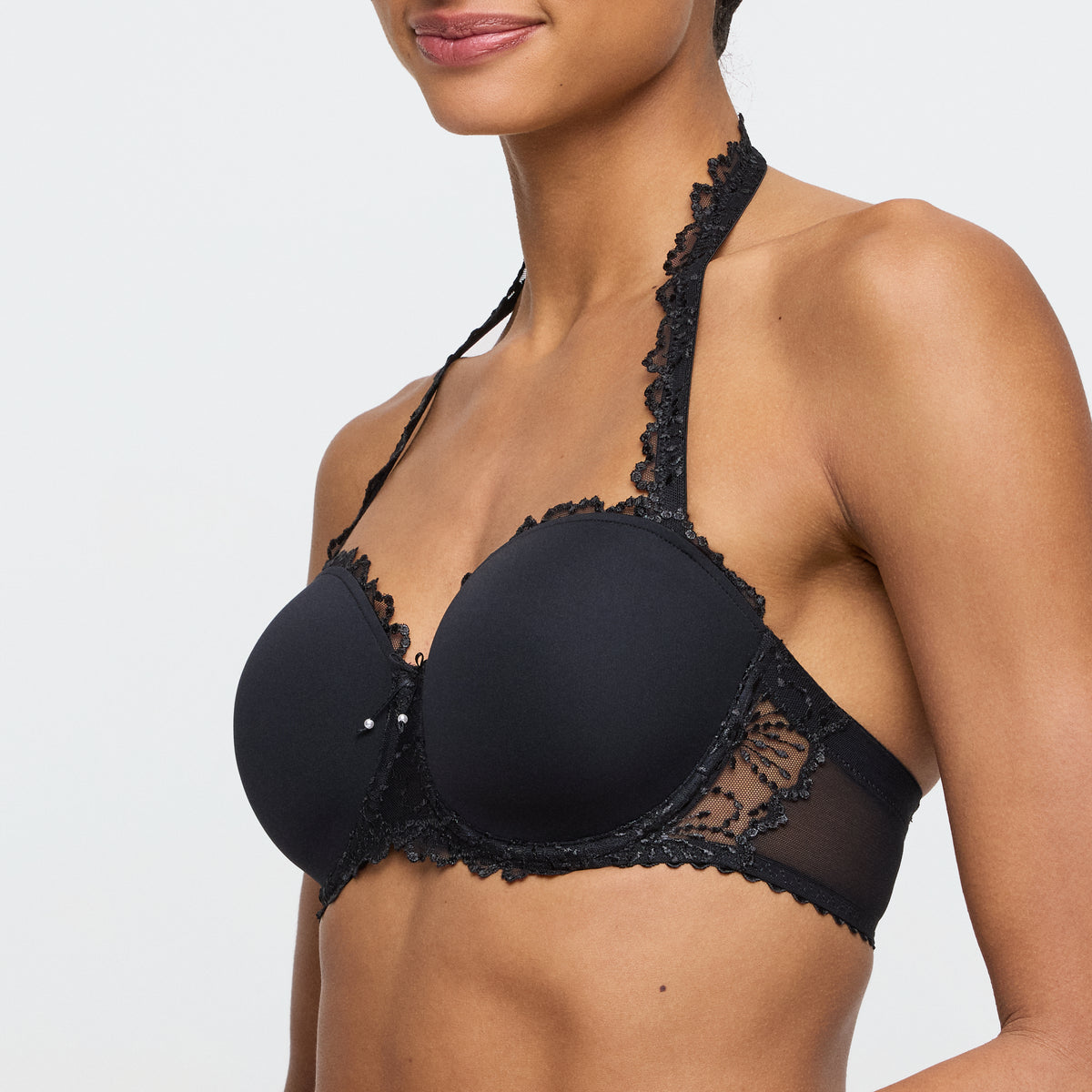 Marie Jo Jane Padded Bra Strapless In Black