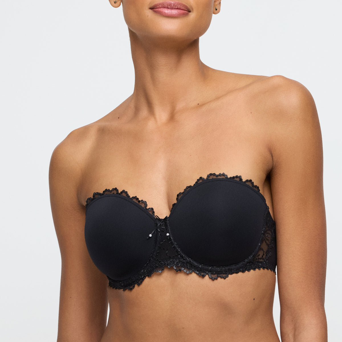 Marie Jo Jane Padded Bra Strapless In Black