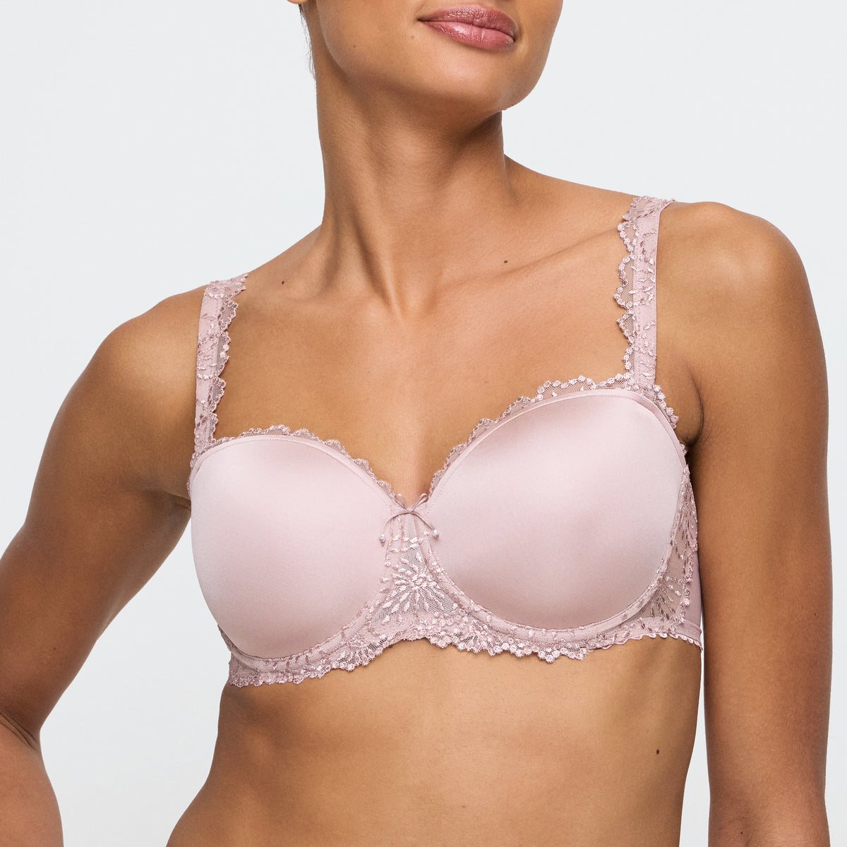 Marie Jo Jane Padded Bra Strapless In Bois De Rose