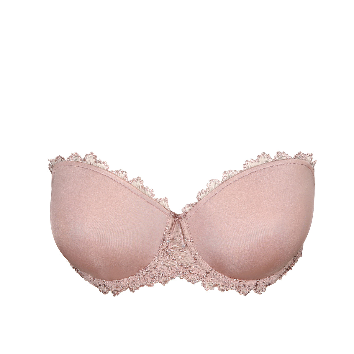 Marie Jo Jane Padded Bra Strapless In Bois De Rose