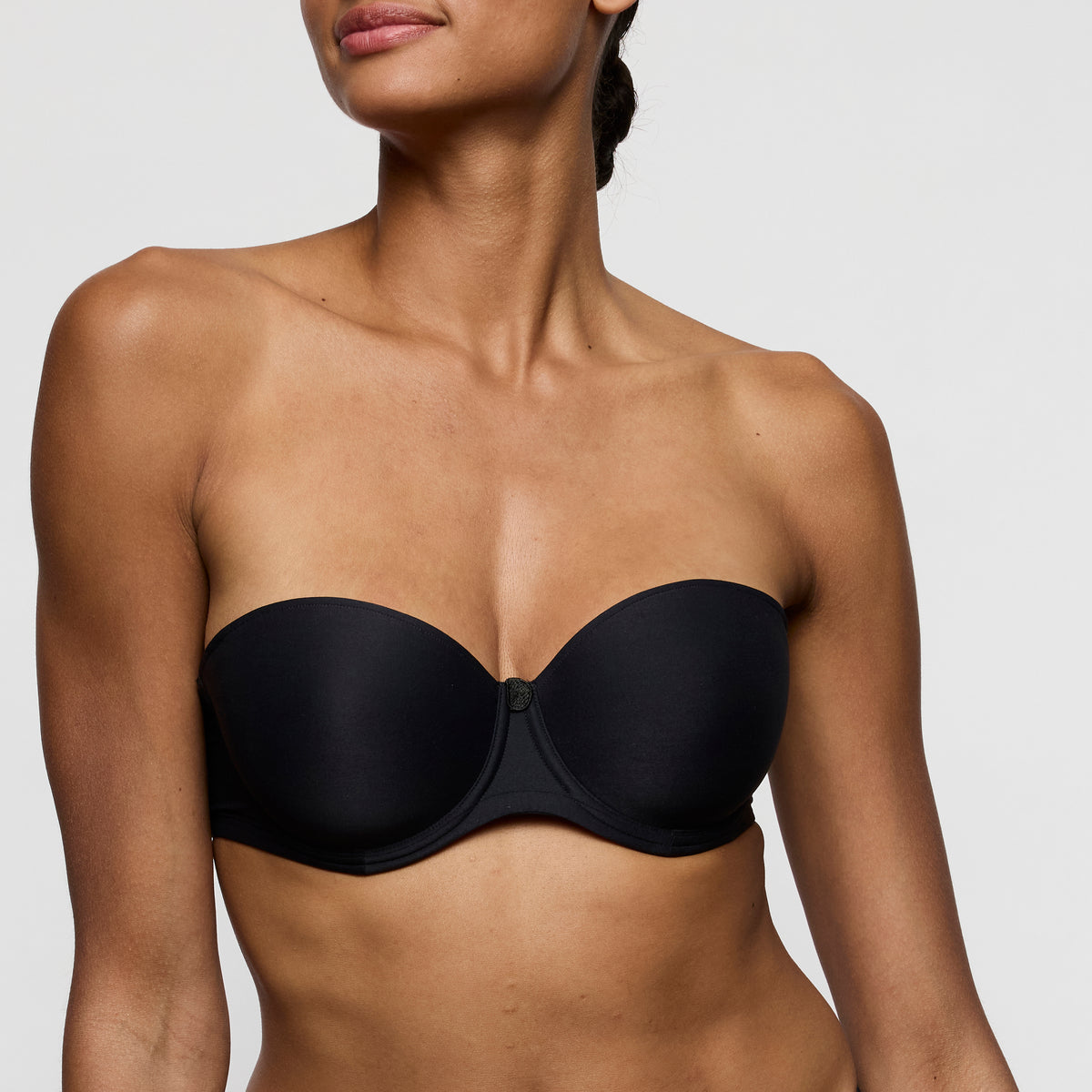 Marie Jo Tom Padded Bra Strapless In Charcoal