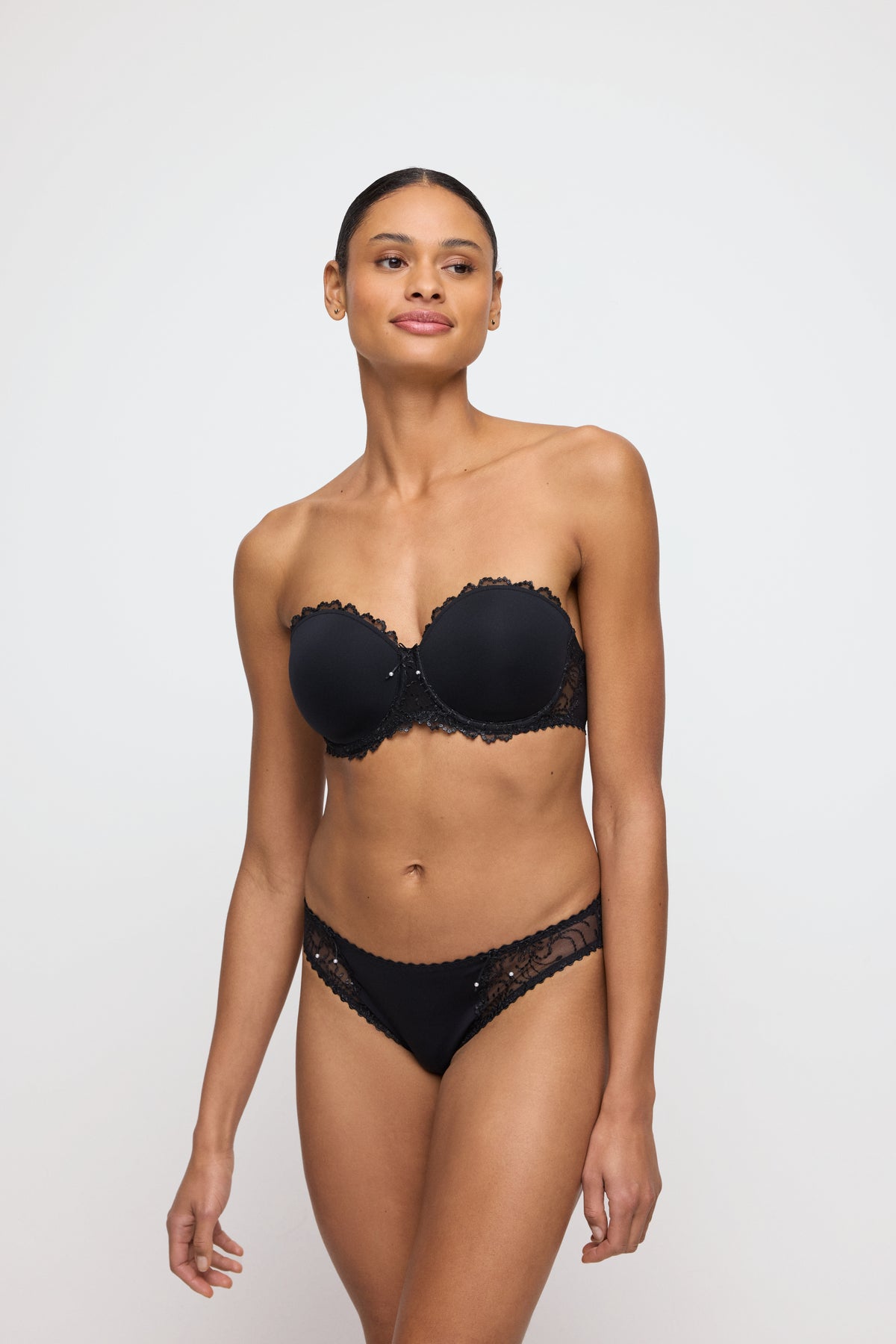 Marie Jo Jane Padded Bra Strapless In Black