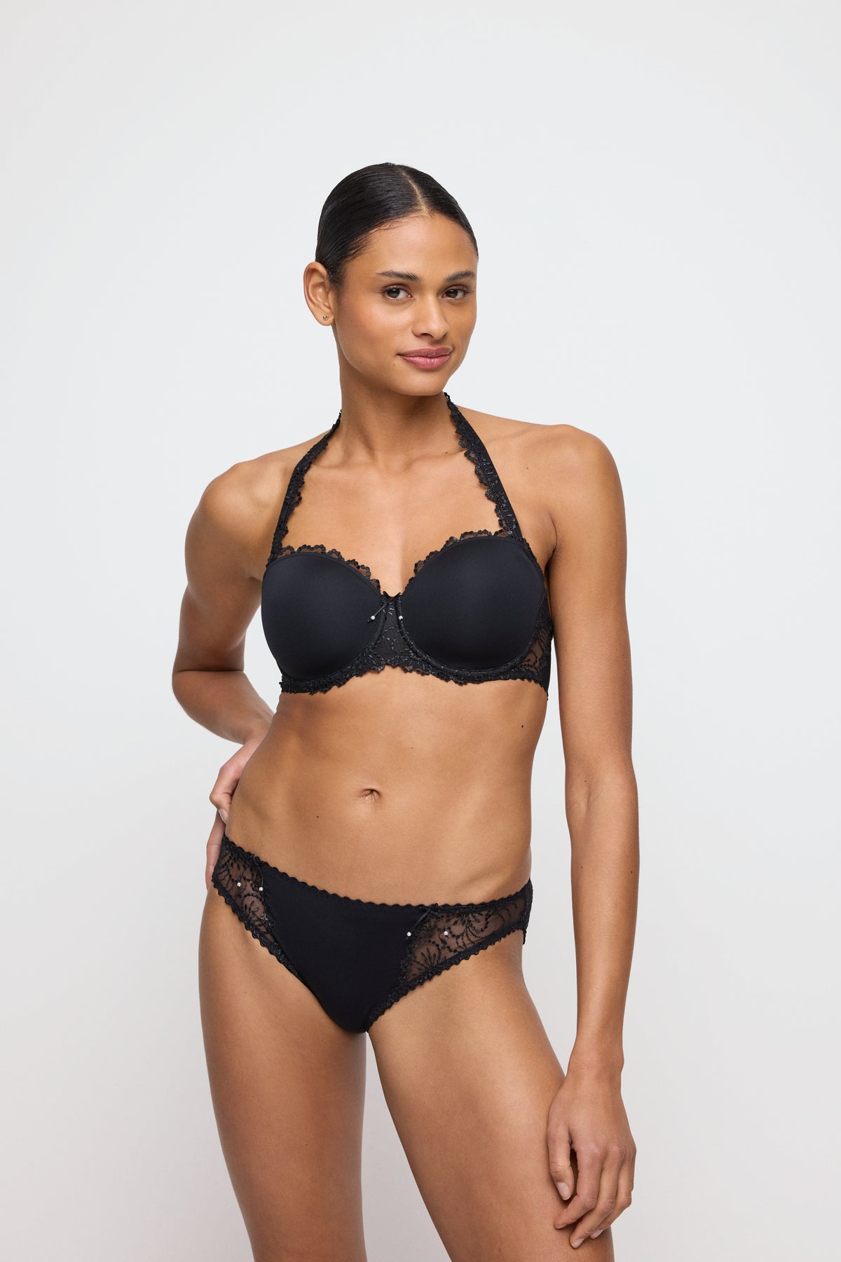 Marie Jo Jane Padded Bra Strapless In Black