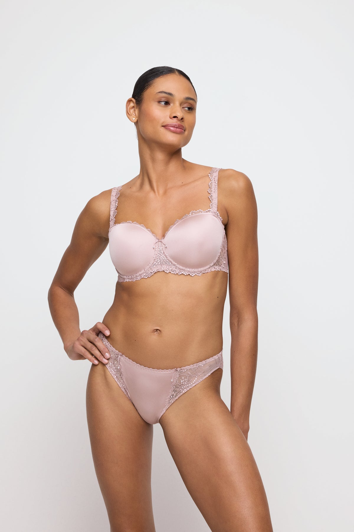 Marie Jo Jane Padded Bra Strapless In Bois De Rose