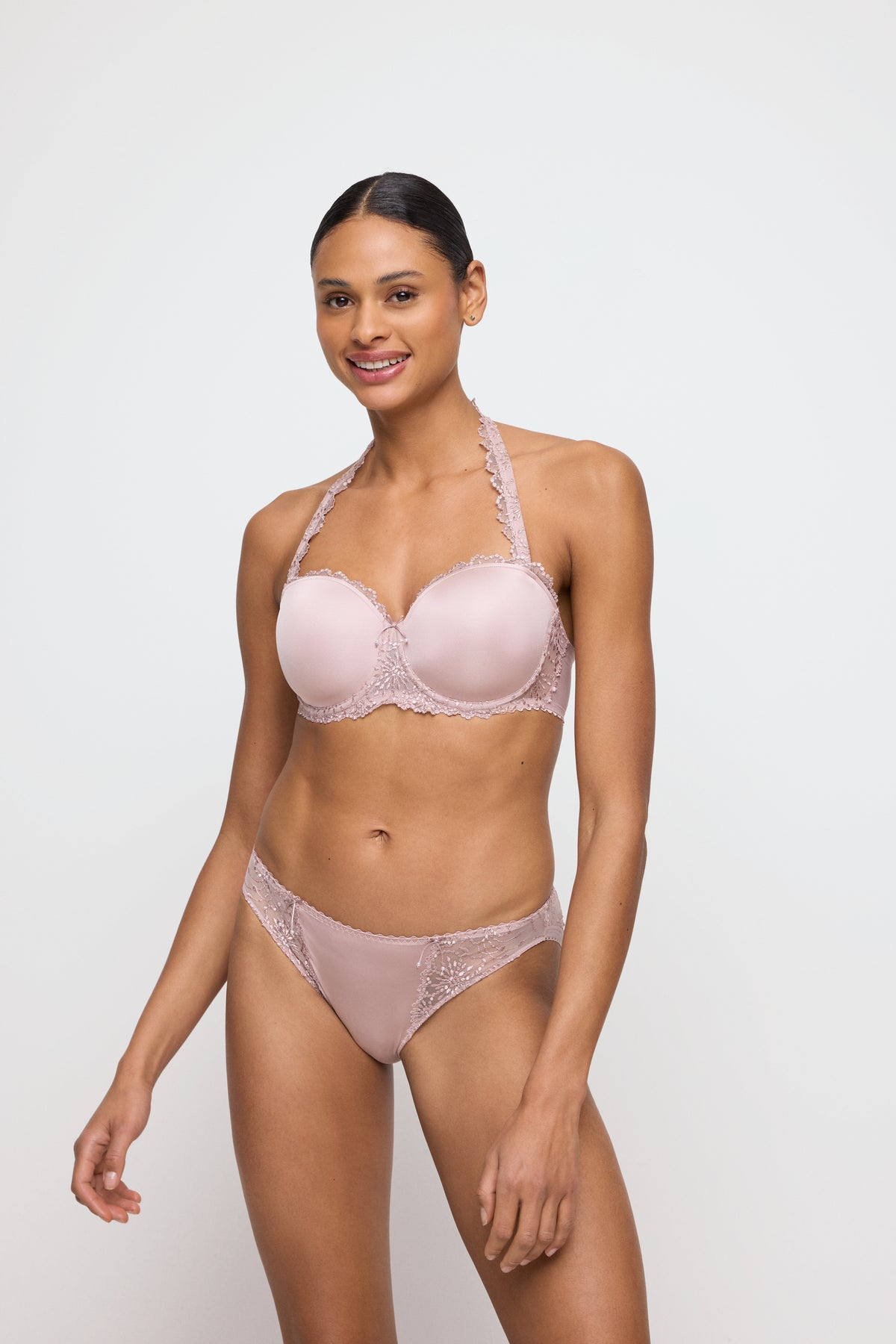 Marie Jo Jane Padded Bra Strapless In Bois De Rose