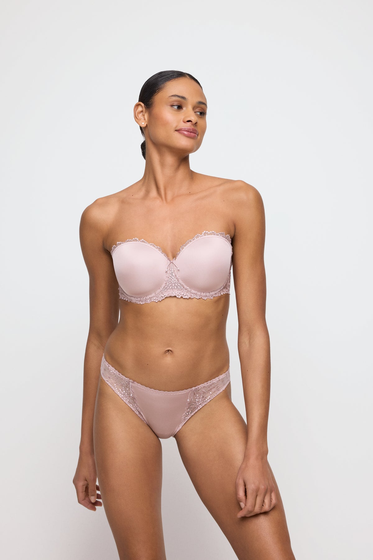 Marie Jo Jane Padded Bra Strapless In Bois De Rose