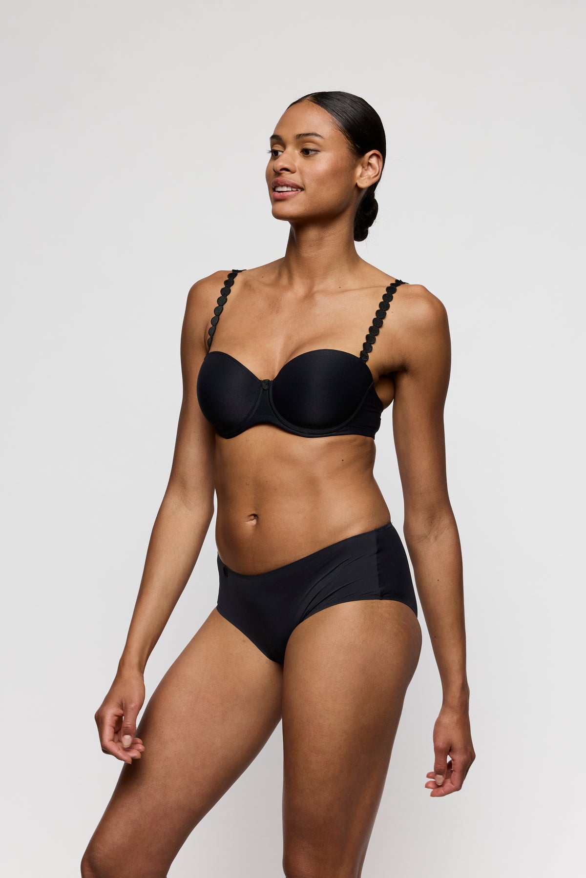 Marie Jo Tom Padded Bra Strapless In Charcoal