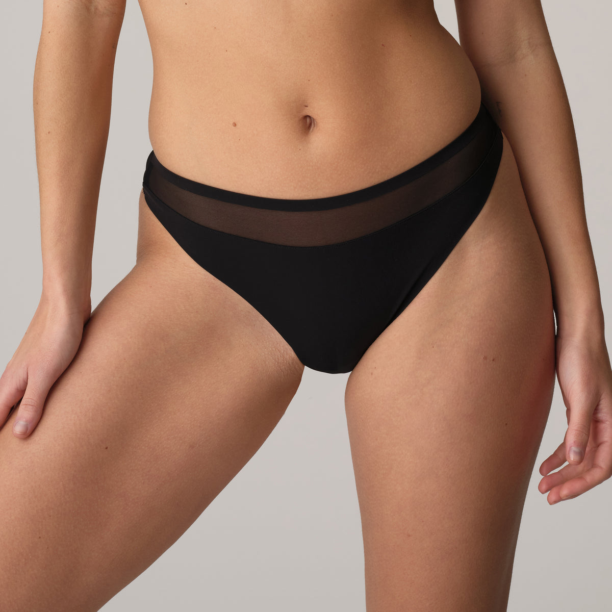 Marie Jo Louie Thong In Black