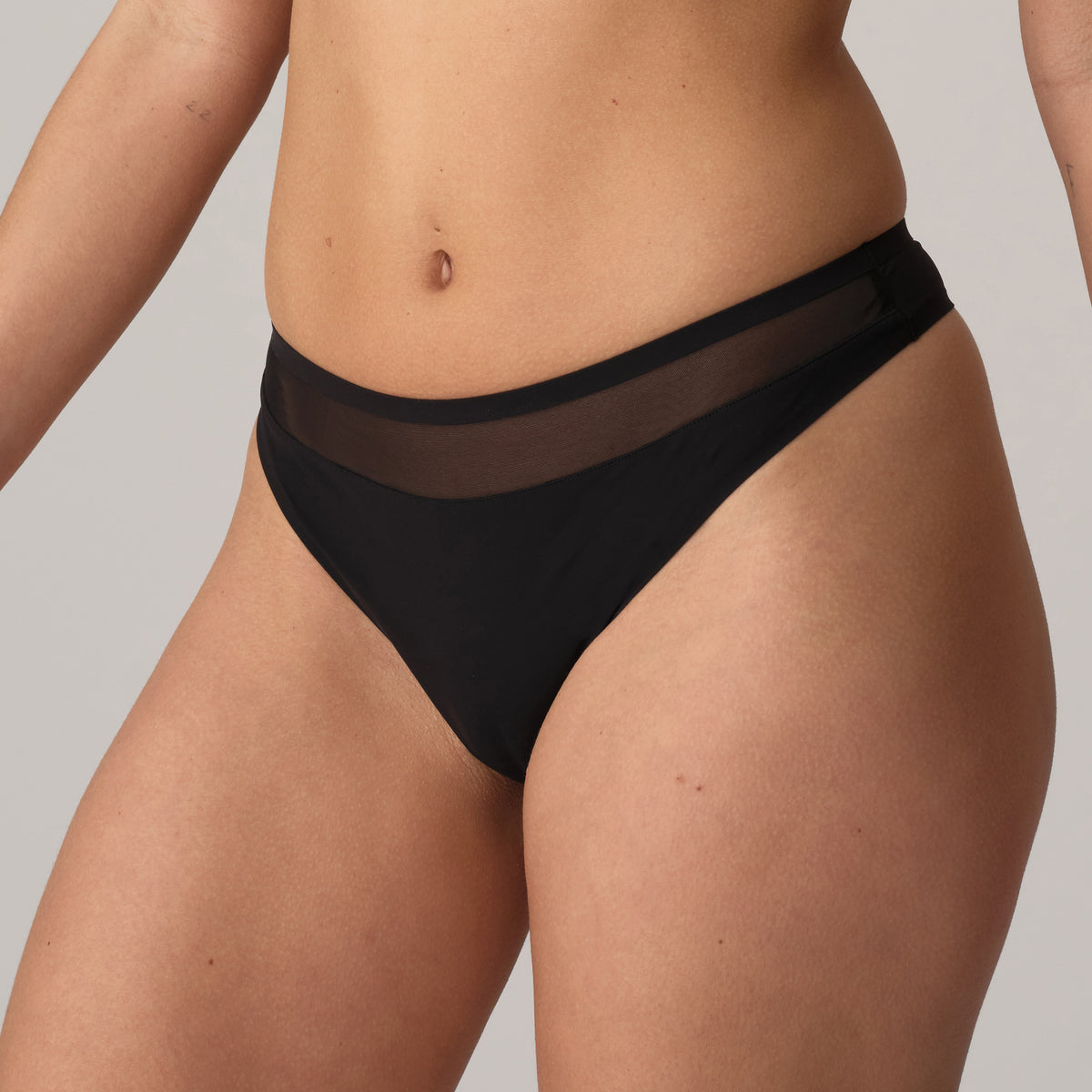 Marie Jo Louie Thong In Black