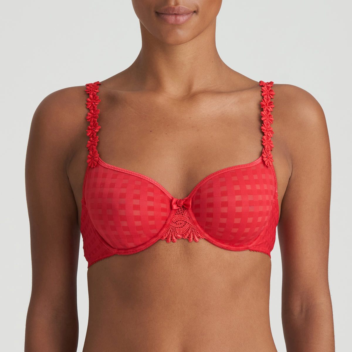 Marie Jo Avero Non Padded Full Cup Seamless Bra In Scarlet