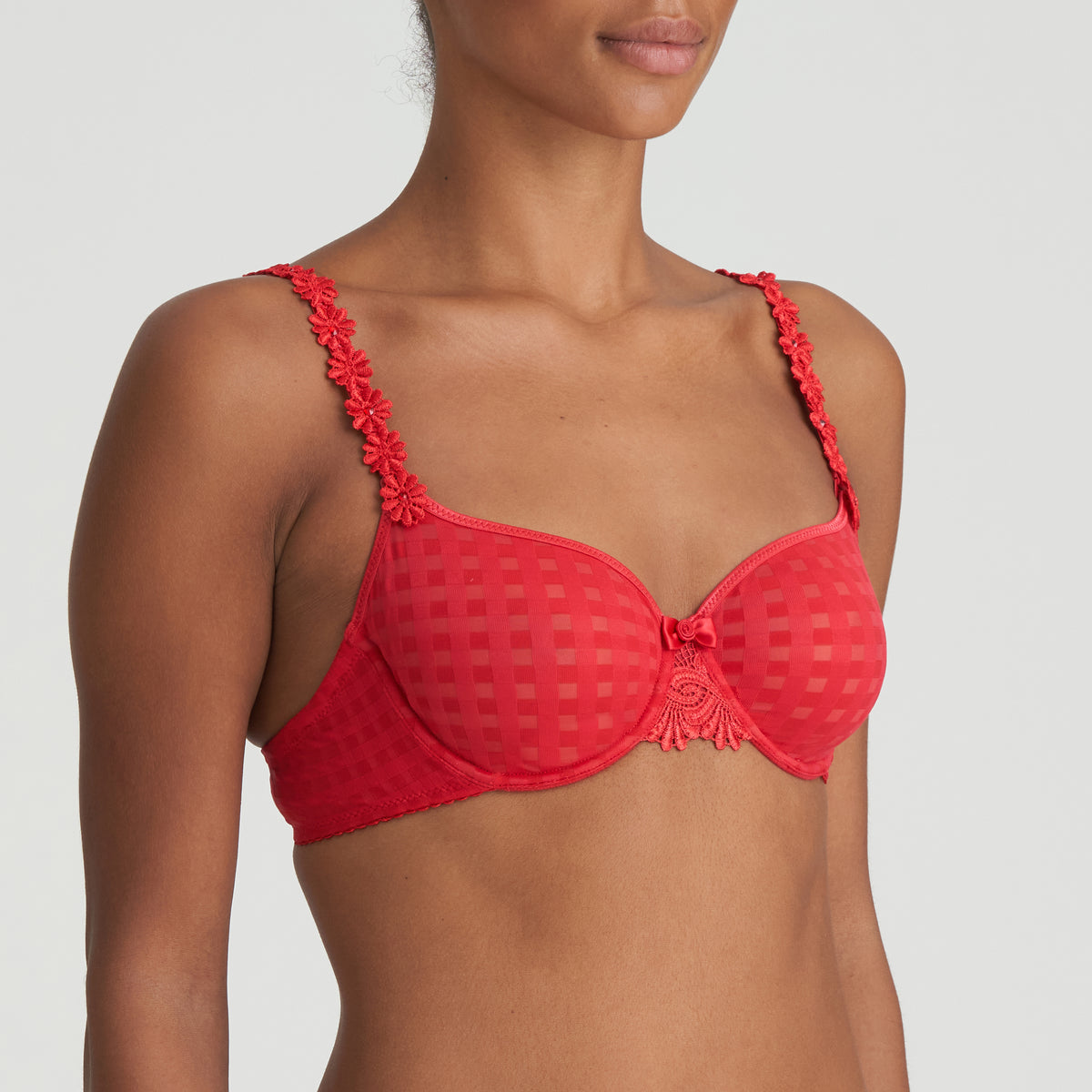 Marie Jo Avero Non Padded Full Cup Seamless Bra In Scarlet