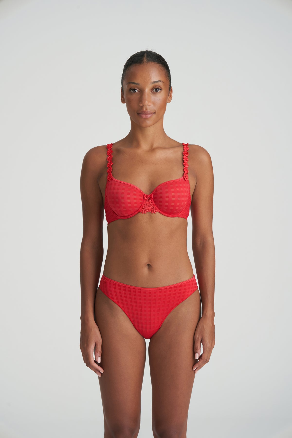 Marie Jo Avero Non Padded Full Cup Seamless Bra In Scarlet