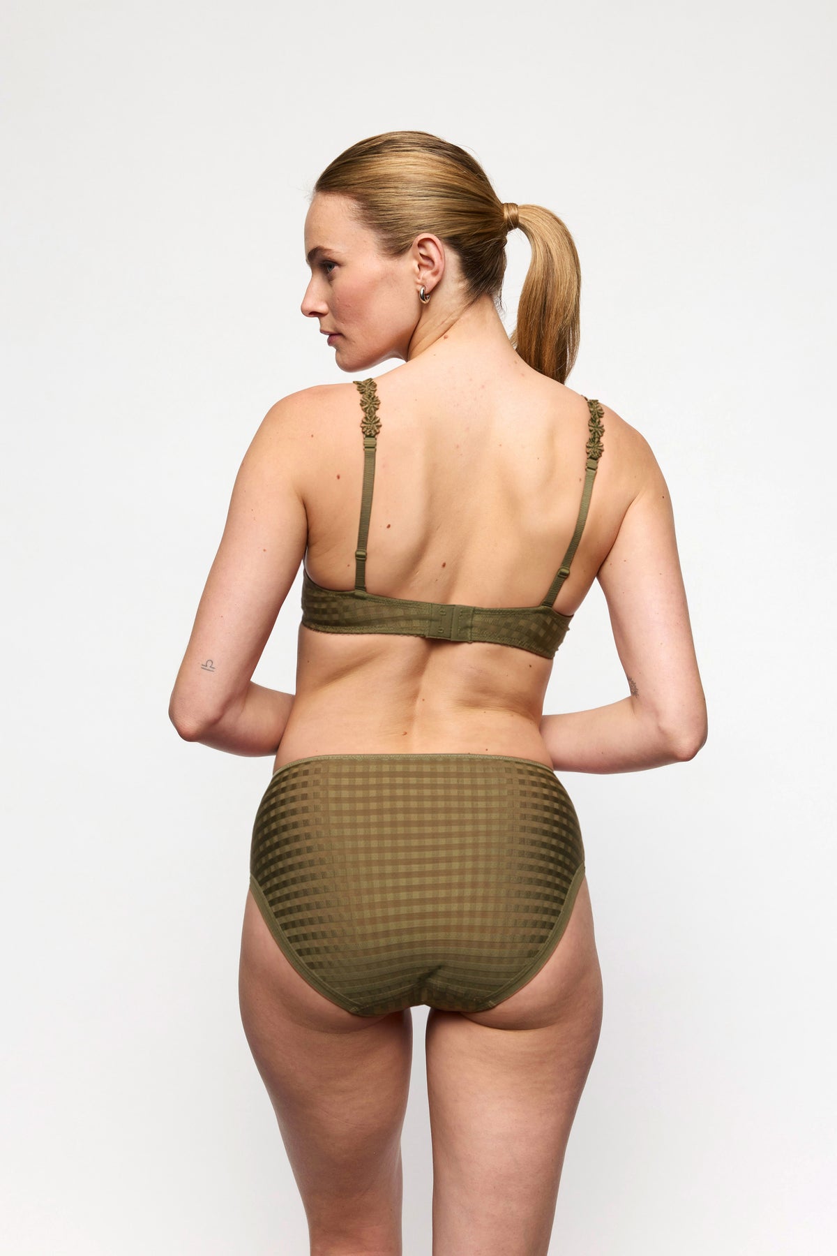 Marie Jo Avero Non Padded Full Cup Seamless Bra In Olive