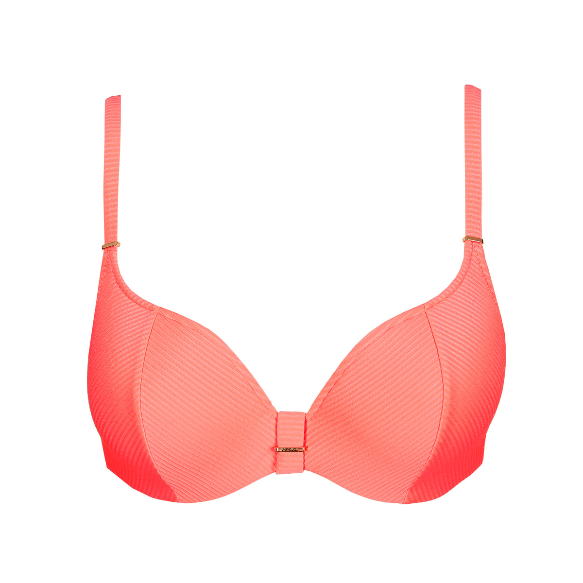 Marie Jo Swim Cassie Padded Bikini Top Heartshape In Neon Fiesta