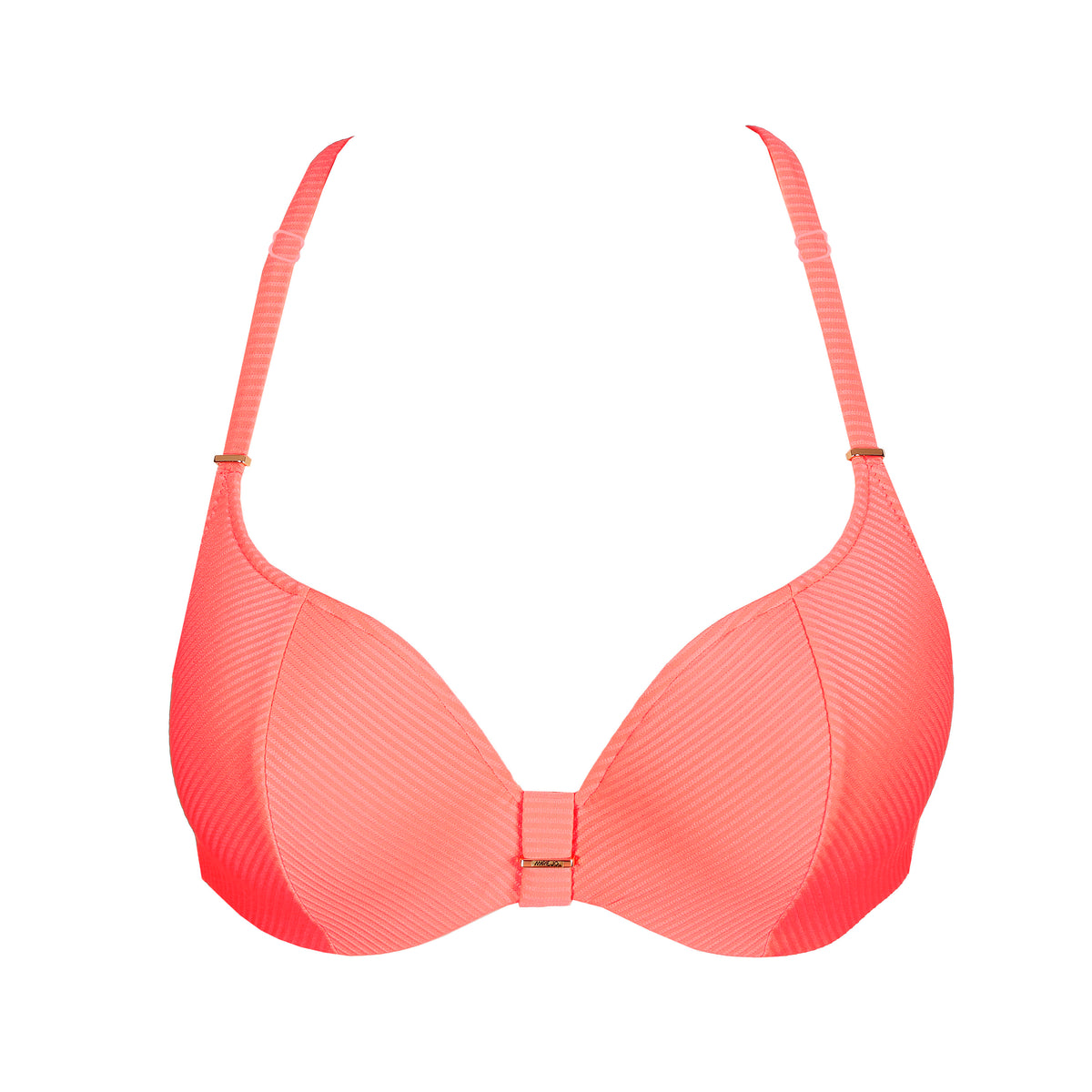 Marie Jo Swim Cassie Padded Bikini Top Heartshape In Neon Fiesta