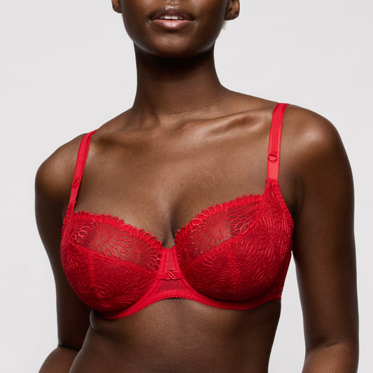 Primadonna Sophora Balcony Bra Tulip Seam In True Red
