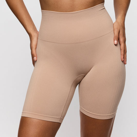 Primadonna Nudda Shapewear High Briefs W. Legs In Caffé Latte