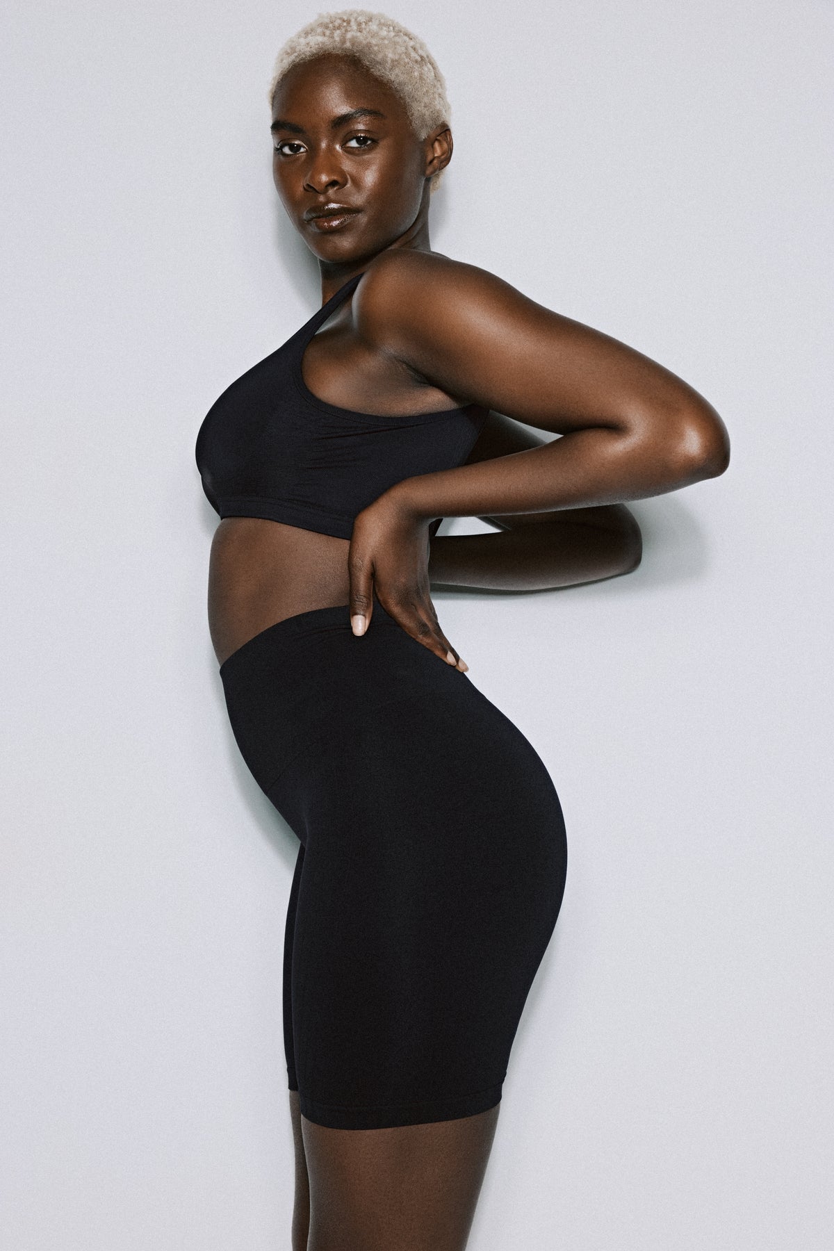 Primadonna Nudda Shapewear High Briefs W. Legs In Black