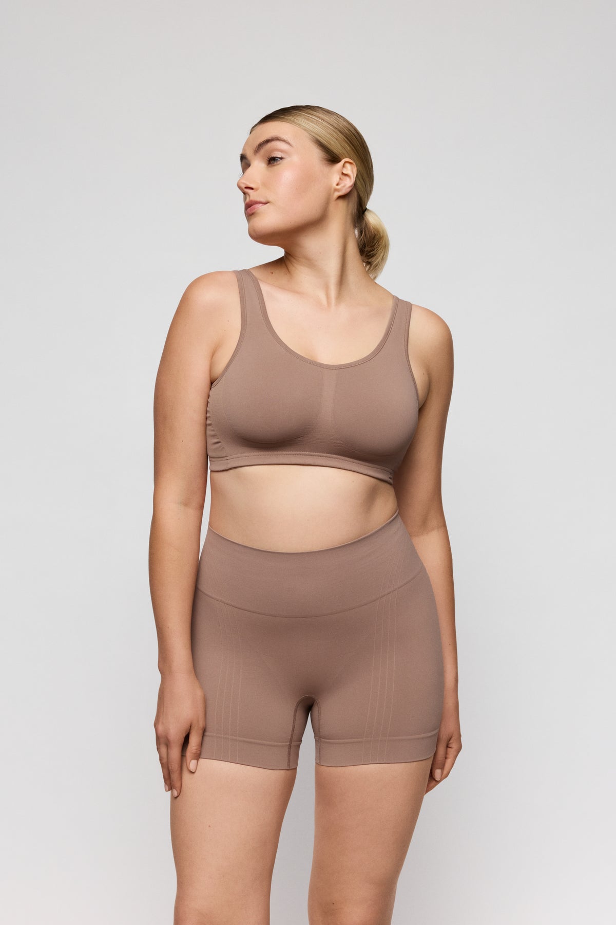 Primadonna Nudda Shapewear Shorts In Ginger