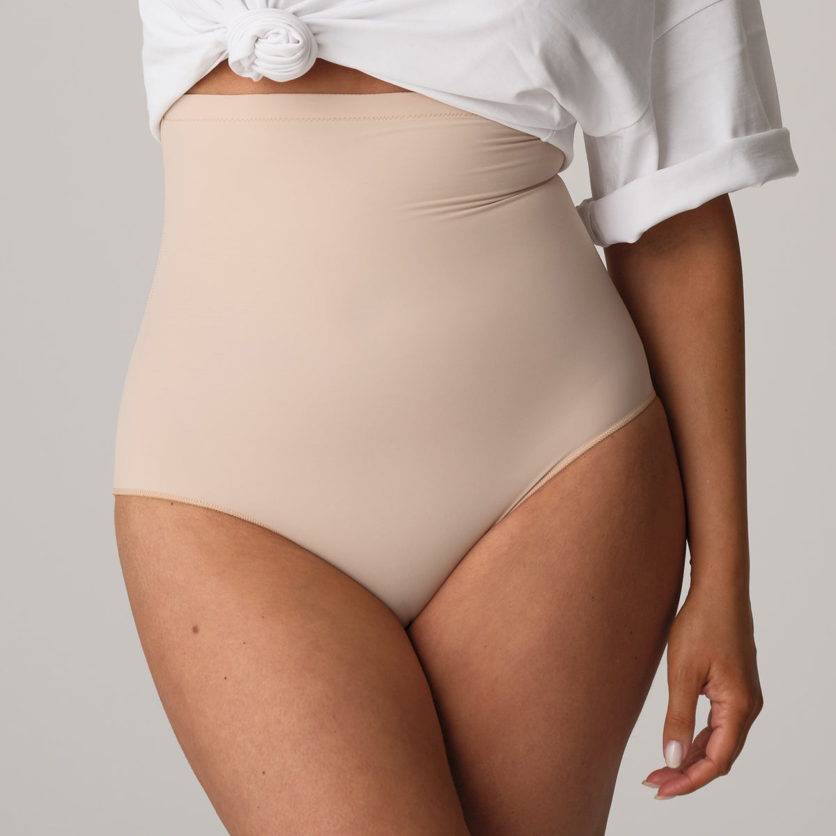 Primadonna Perle Shapewear High Briefs In Caffé Latte